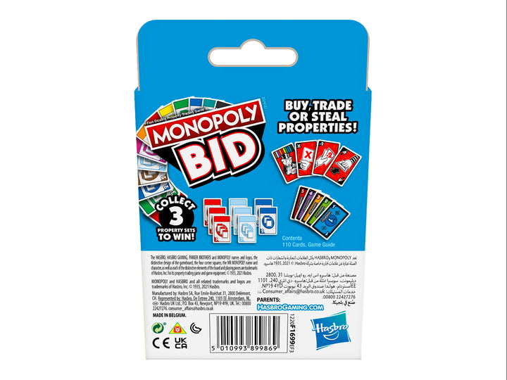 Juego de Mesa Monopoly Subasta Varios Colores Unisex
