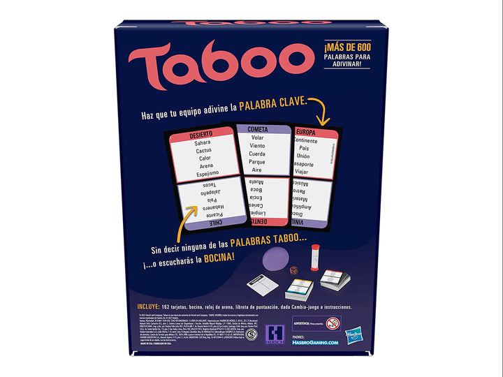 Juego de Mesa Taboo 2 Hasbro Multicolor