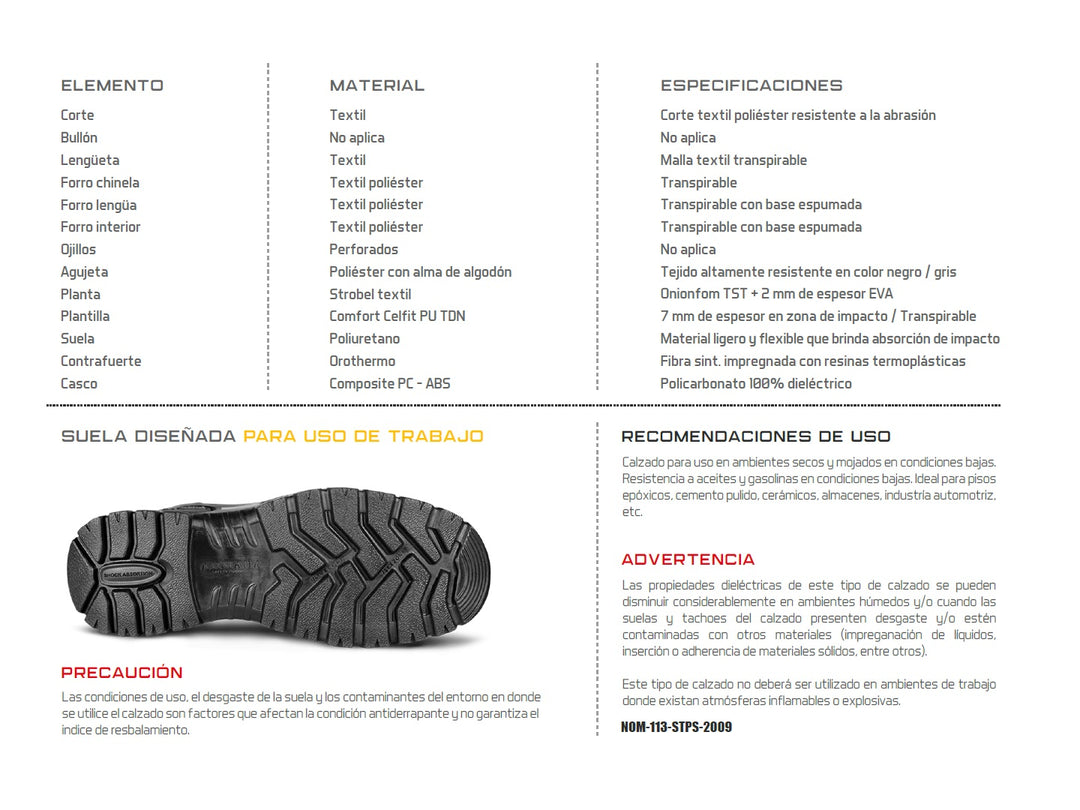 Tenis Armada 156 para hombre en color gris y negro con suela robusta y tejido transpirable.