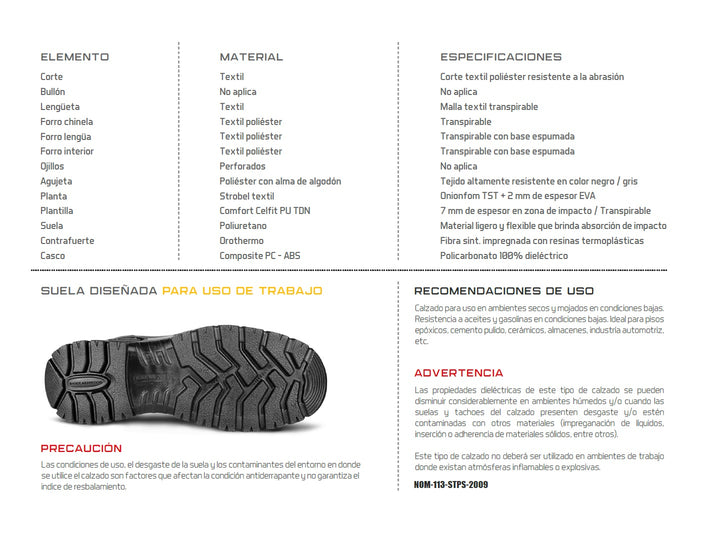Tenis Armada 156 para hombre en color gris y negro con suela robusta y tejido transpirable.