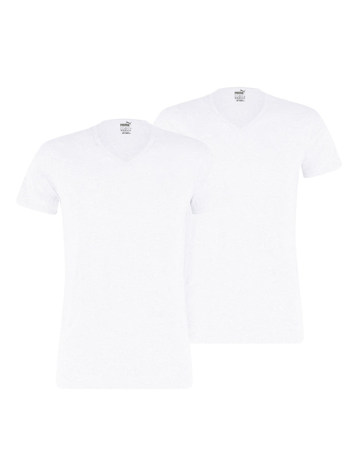 Pack 2 Playeras PUMA Básicas Blancas para Hombre