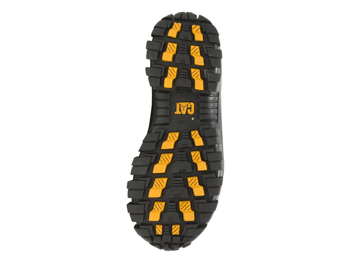Zapato deportivo Caterpillar color negro con suela gruesa y robusta.