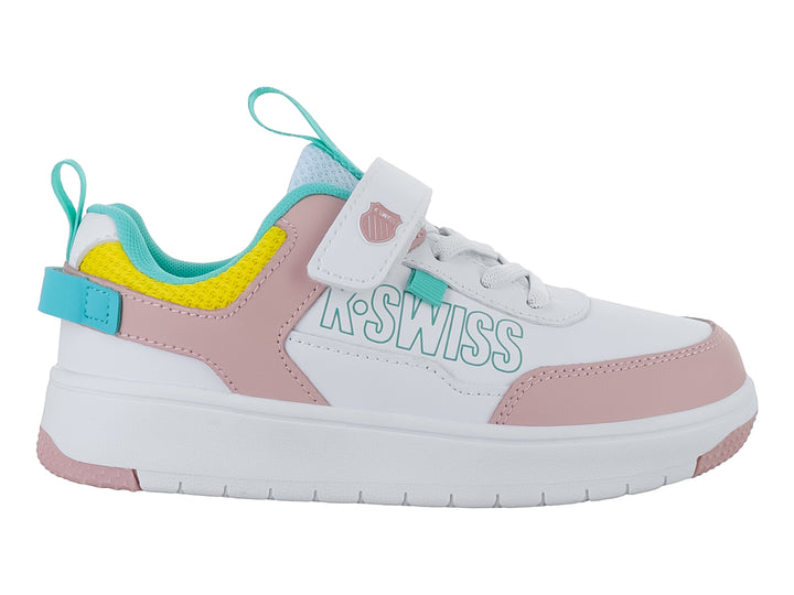 Tenis K-Swiss Toki CH Blanco y Rosa para Niña