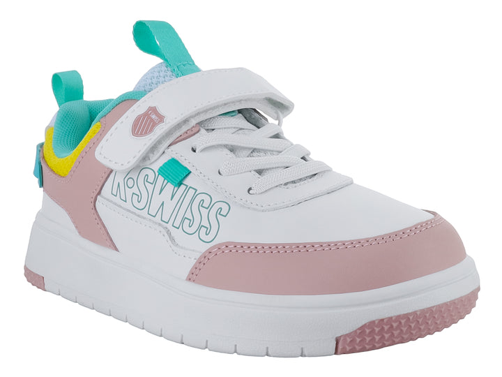 Tenis K-Swiss Toki CH Blanco y Rosa para Niña