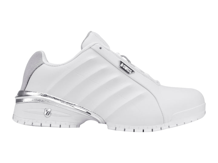 Tenis K-Swiss Dorade Blanco y Plata para Hombre