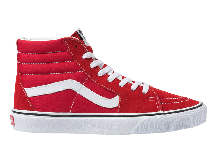 Tenis Vans Sk8 Hi Rojo y Blanco Unisex
