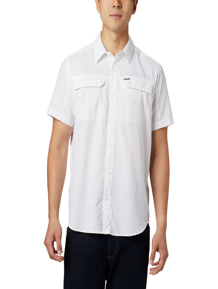 Camisa Columbia Silver Ridge Manga Corta Blanca para Hombre