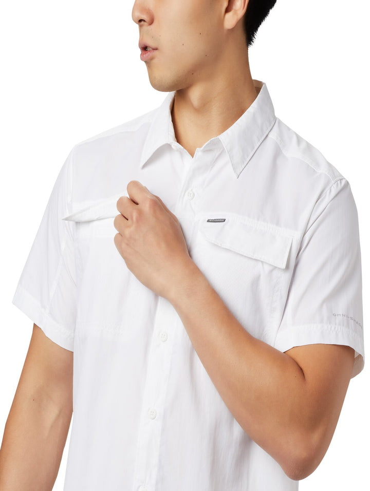 Camisa Columbia Silver Ridge Manga Corta Blanca para Hombre
