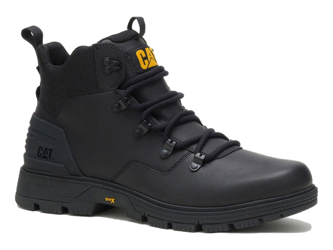 Bota de senderismo Caterpillar Leverage Hiker en color negro para hombre con suela robusta.