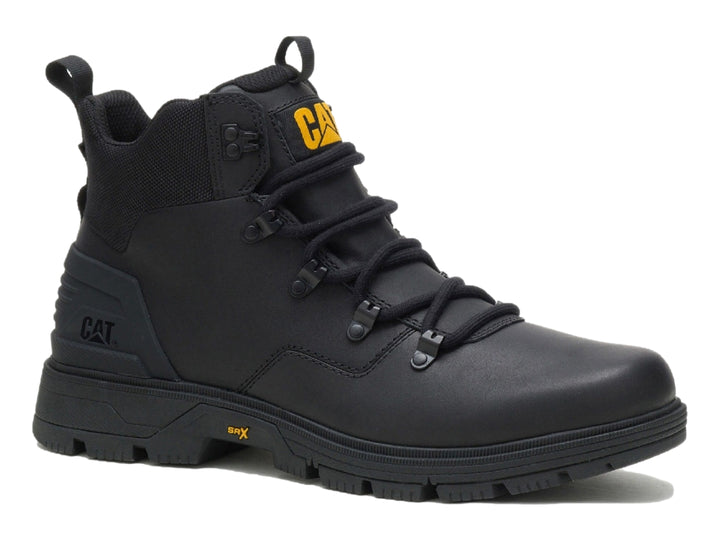 Bota de senderismo Caterpillar Leverage Hiker en color negro para hombre con suela robusta.