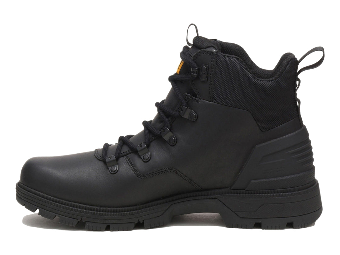 Bota de senderismo Caterpillar Leverage Hiker en color negro para hombre con suela robusta.