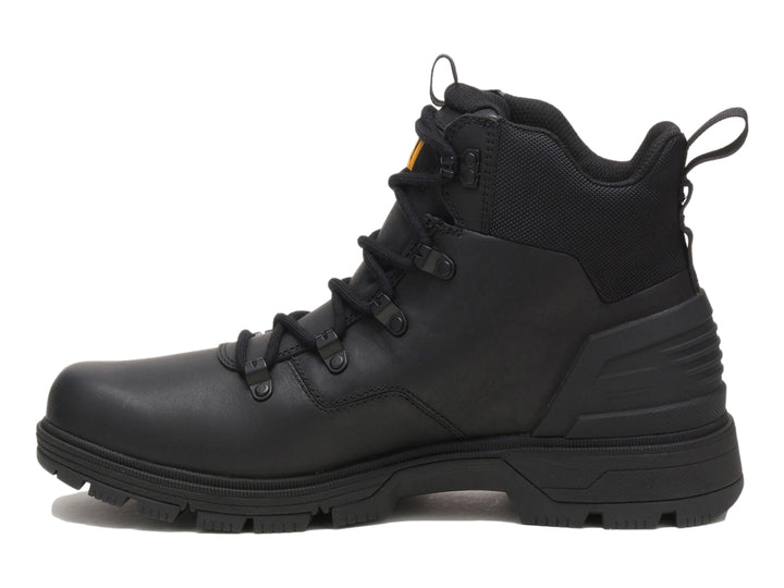 Bota de senderismo Caterpillar Leverage Hiker en color negro para hombre con suela robusta.