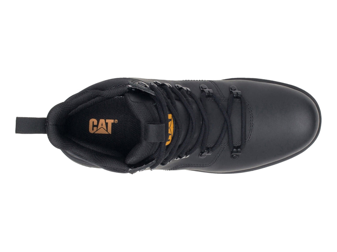 Bota de senderismo Caterpillar Leverage Hiker en color negro para hombre con suela robusta.