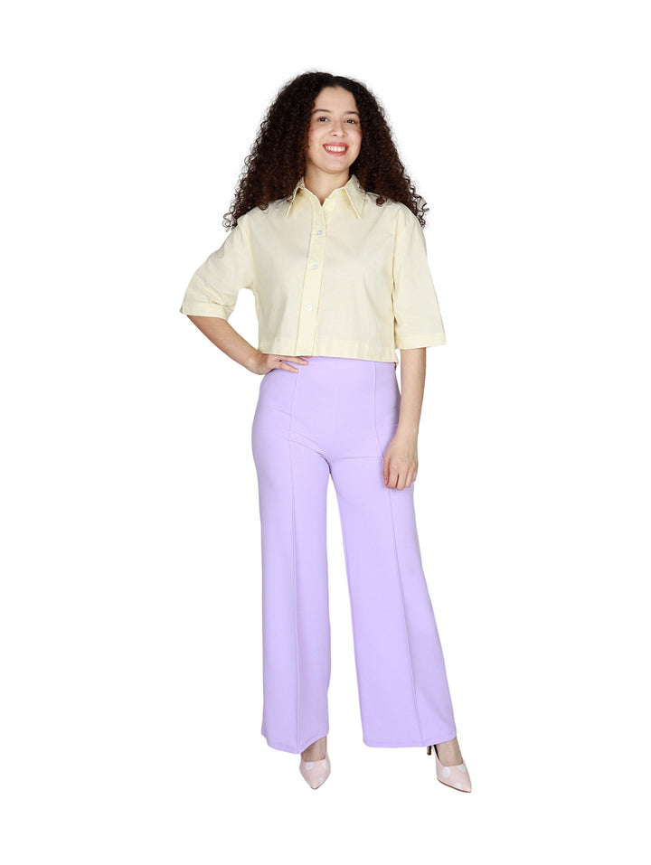 Pantalón Ancho Frikha Color Lila para Mujer