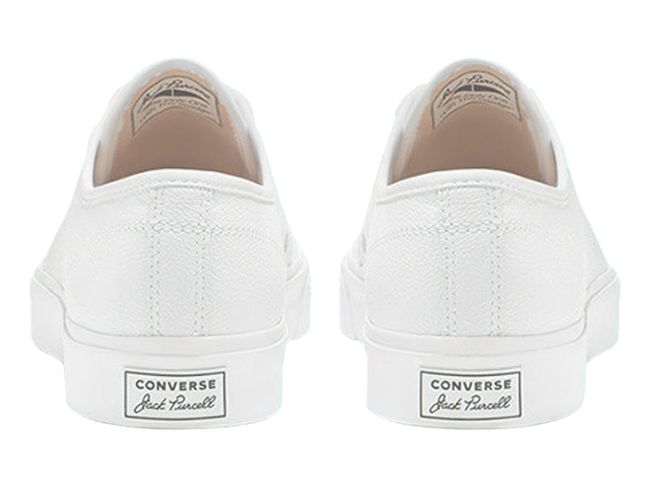 Tenis Converse Jack Purcell color blanco, estilo casual y bajo, fabricados en lona.