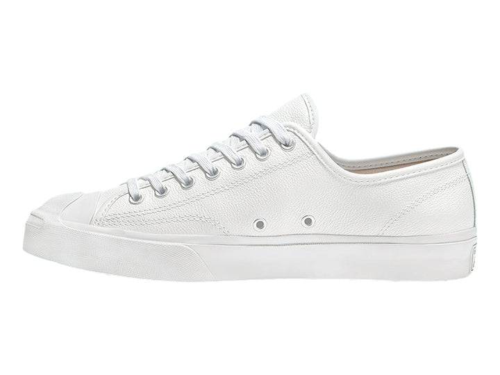 Tenis Converse Jack Purcell color blanco, estilo casual y bajo, fabricados en lona.