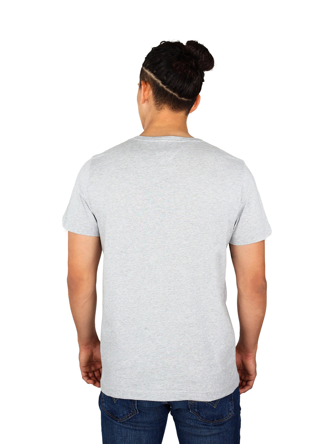 Playera Tommy Hilfiger Essential Cuello V Gris para Hombre