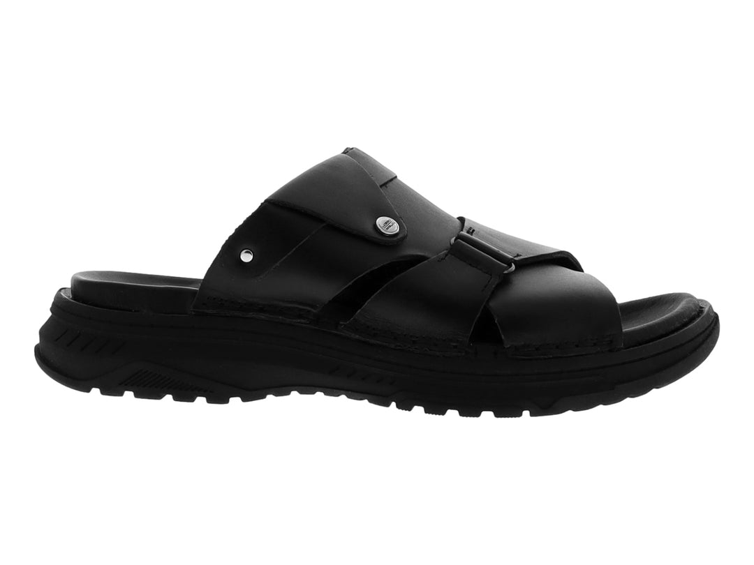 Sandalia para Hombre de color negro con correas ajustables y suela gruesa.