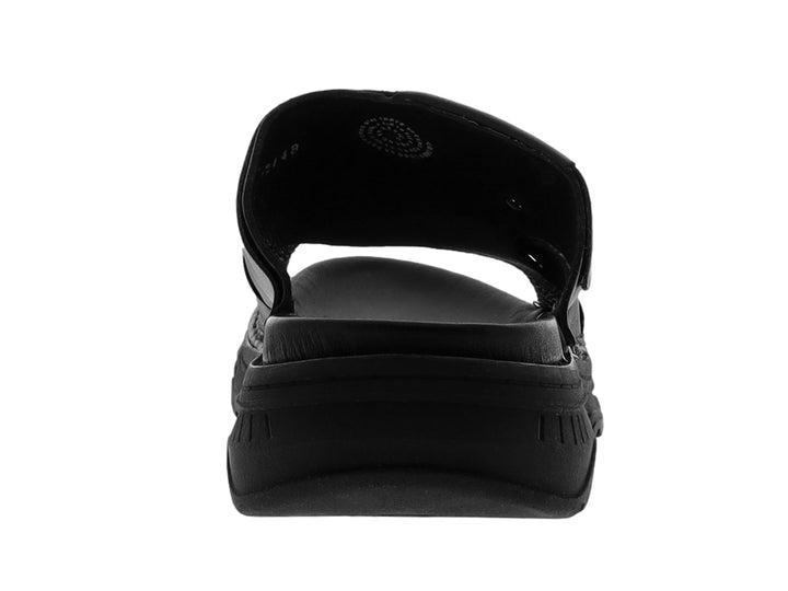 Sandalia para Hombre de color negro con correas ajustables y suela gruesa.