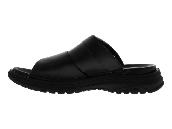Sandalia para Hombre de color negro con correas ajustables y suela gruesa.