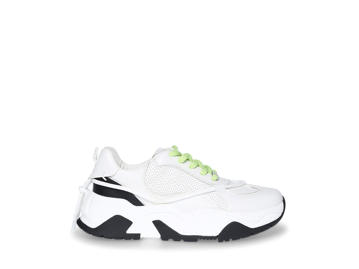 Tenis Steve Madden Ultra Jam Blanco y Verde para Mujer