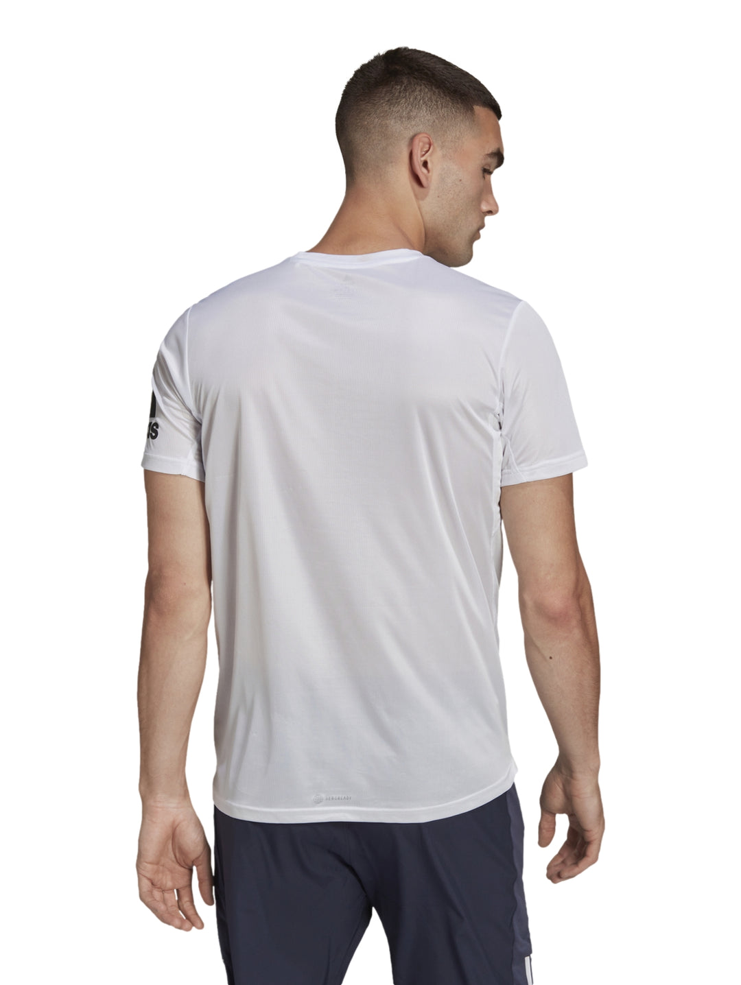 Playera Adidas Run It Tee Blanca para Hombre