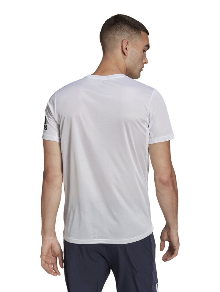 Playera Adidas Run It Tee Blanca para Hombre