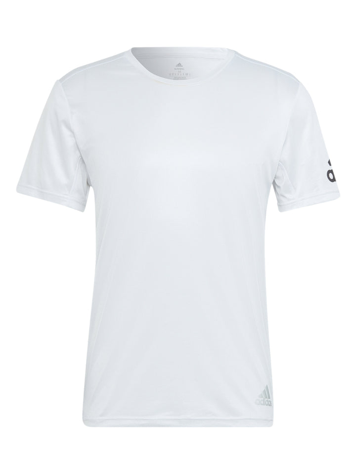 Playera Adidas Run It Tee Blanca para Hombre