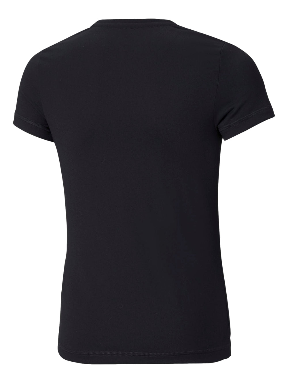 Playera deportiva PUMA color negro con logotipo del puma en color blanco en el pecho.