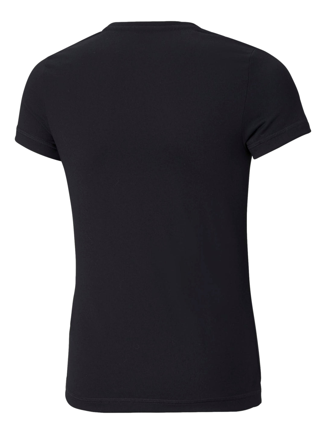 Playera deportiva PUMA color negro con logotipo del puma en color blanco en el pecho.