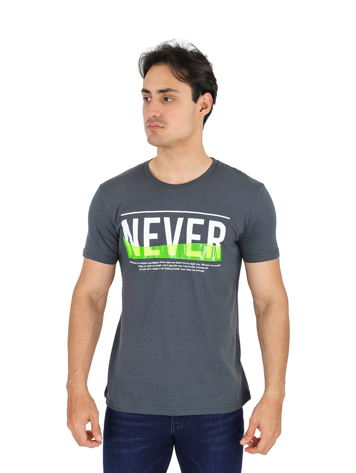 Playera Authentic Lyon Cuello Redondo Color Oxford para Hombre