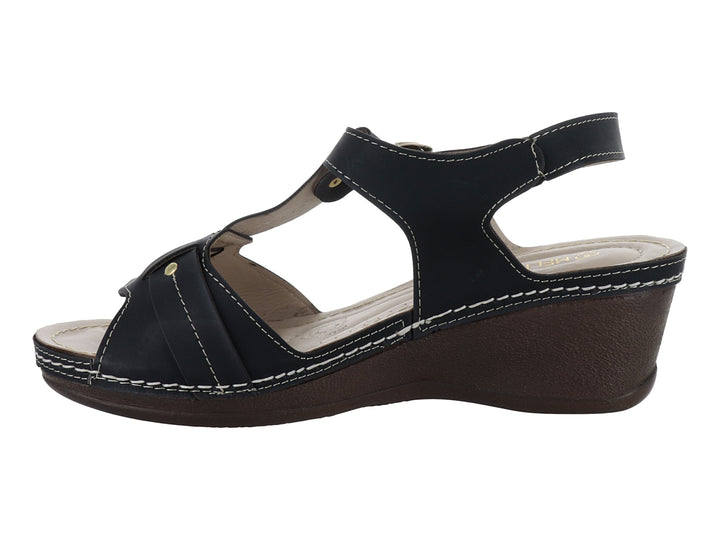 Sandalias Plataforma Meli&amp;Ana Olmeca Negro para Mujer