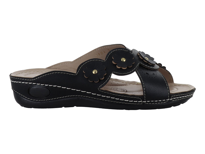 Sandalias Plataforma Confort Meli&amp;Ana Color Negro para Mujer