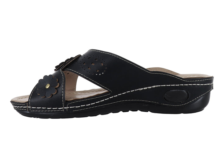 Sandalias Plataforma Confort Meli&amp;Ana Color Negro para Mujer