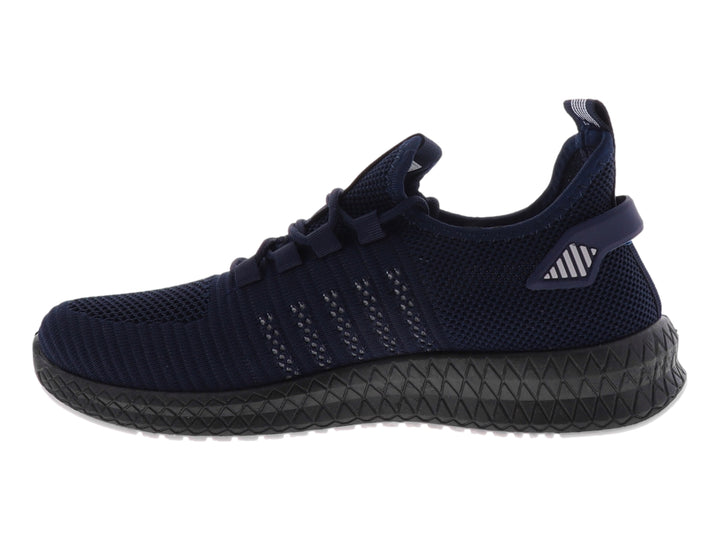 Tenis deportivos Furor color azul marino con suela negra texturizada para hombre.