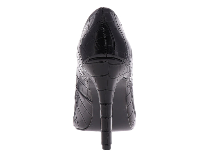Zapatillas Luna Rosa Negro Efecto Croco
