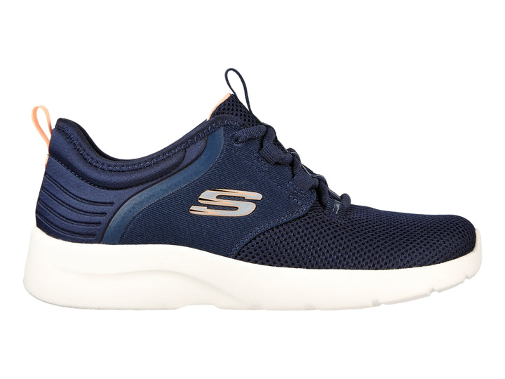 Tenis Skechers Sport Azul Marino y Coral para Mujer