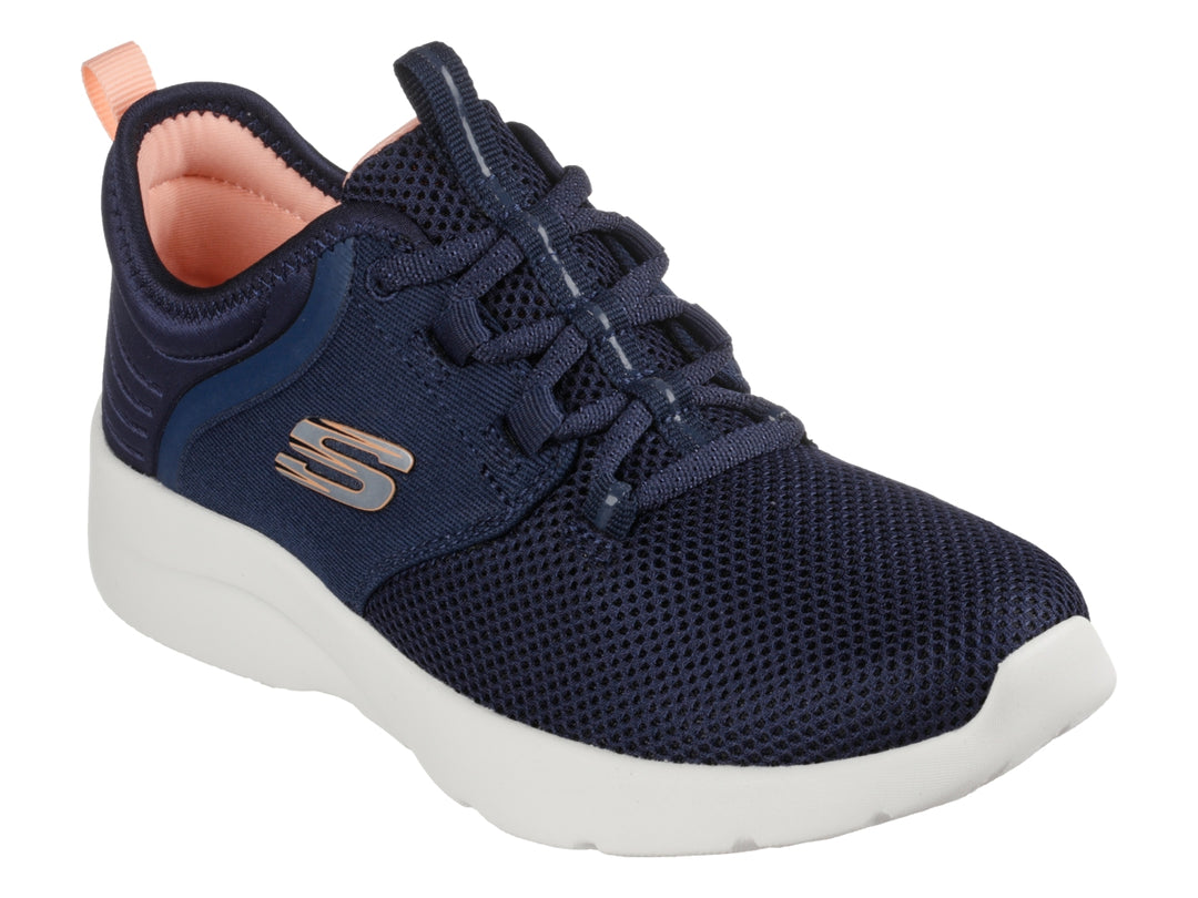 Tenis Skechers Sport Azul Marino y Coral para Mujer