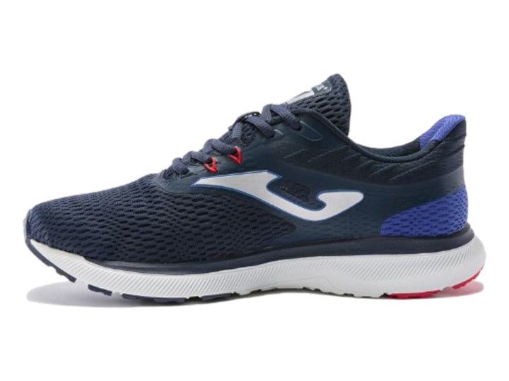 Tenis deportivos Joma Linx color azul marino con suela blanca y detalles rojos para hombre.