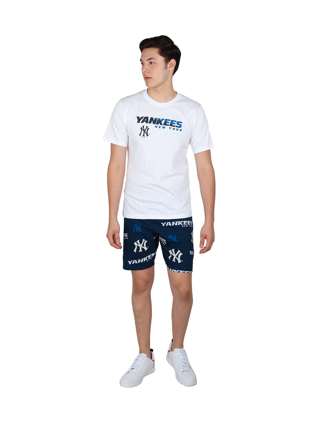 Pijama Pantalón Corto Fexpro New York Yankees Navy para Hombre