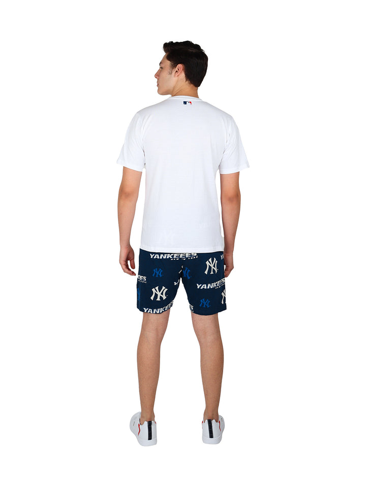 Pijama Pantalón Corto Fexpro New York Yankees Navy para Hombre