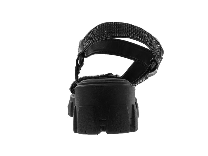 Sandalias Gladiador Furor Negro para Mujer
