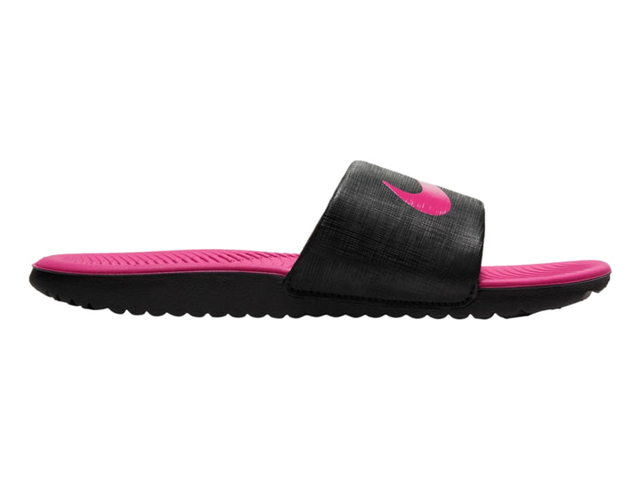 Sandalias Nike Kawa Slide Negro y Rosa para Niña