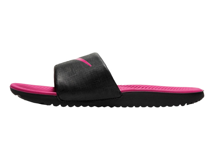 Sandalias Nike Kawa Slide Negro y Rosa para Niña