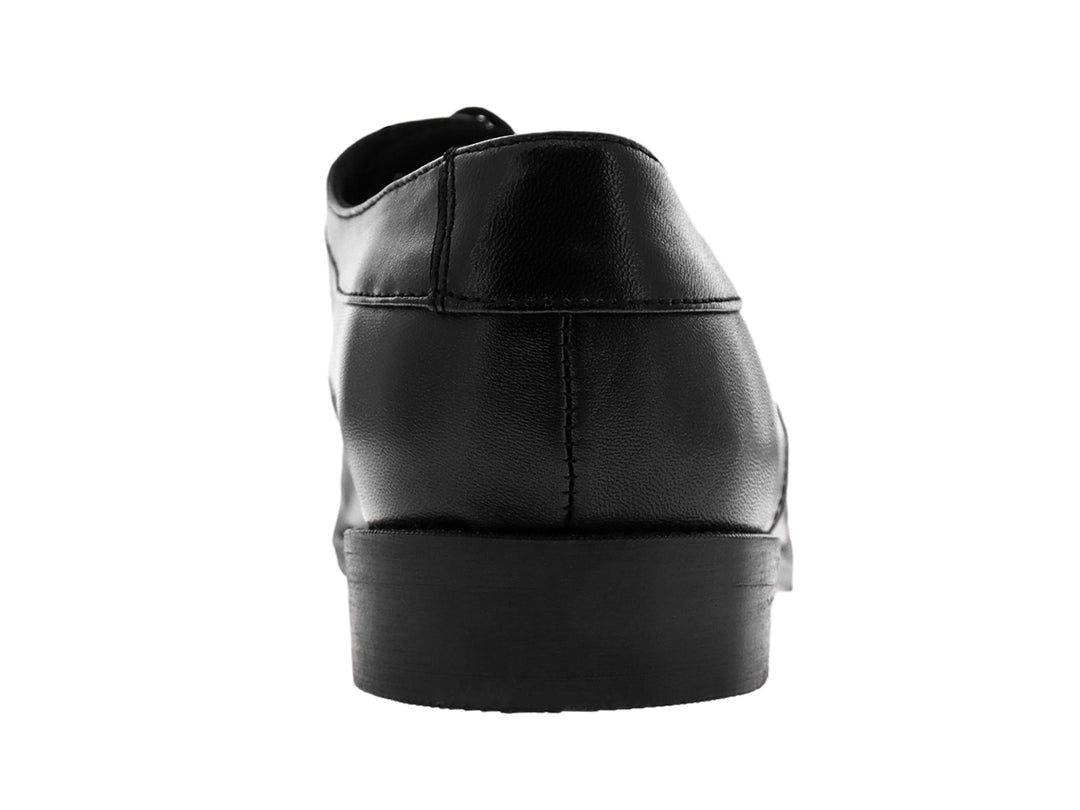 Zapato formal Bond Meztizo de cuero negro con agujetas y suela plana.