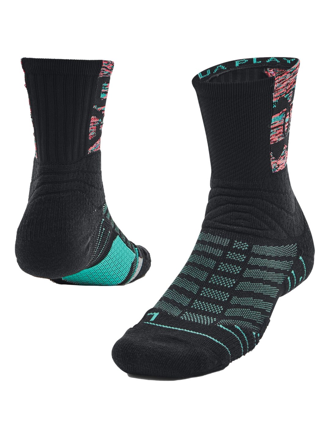 Calcetines Under Armour UA Playmaker Mid-Crew Negros para Hombre