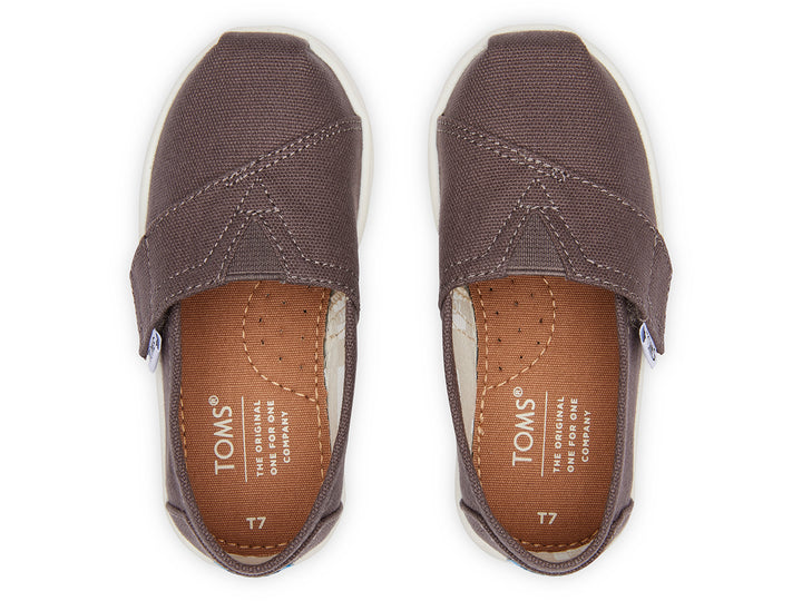 Zapatos TOMS de Lona Gris para Niño