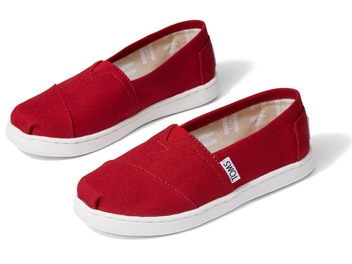Zapatos TOMS Urbanos Rojos para Niño
