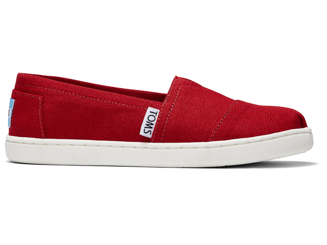 Zapatos TOMS Urbanos Rojos para Niño