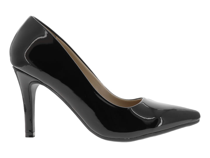 Zapatillas Lady Paulina Charol Negro para Mujer
